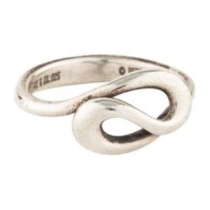 Tiffany & Co Twist Peretti Spain Cocktail Ring Size 5 Sterling Silver 0.925